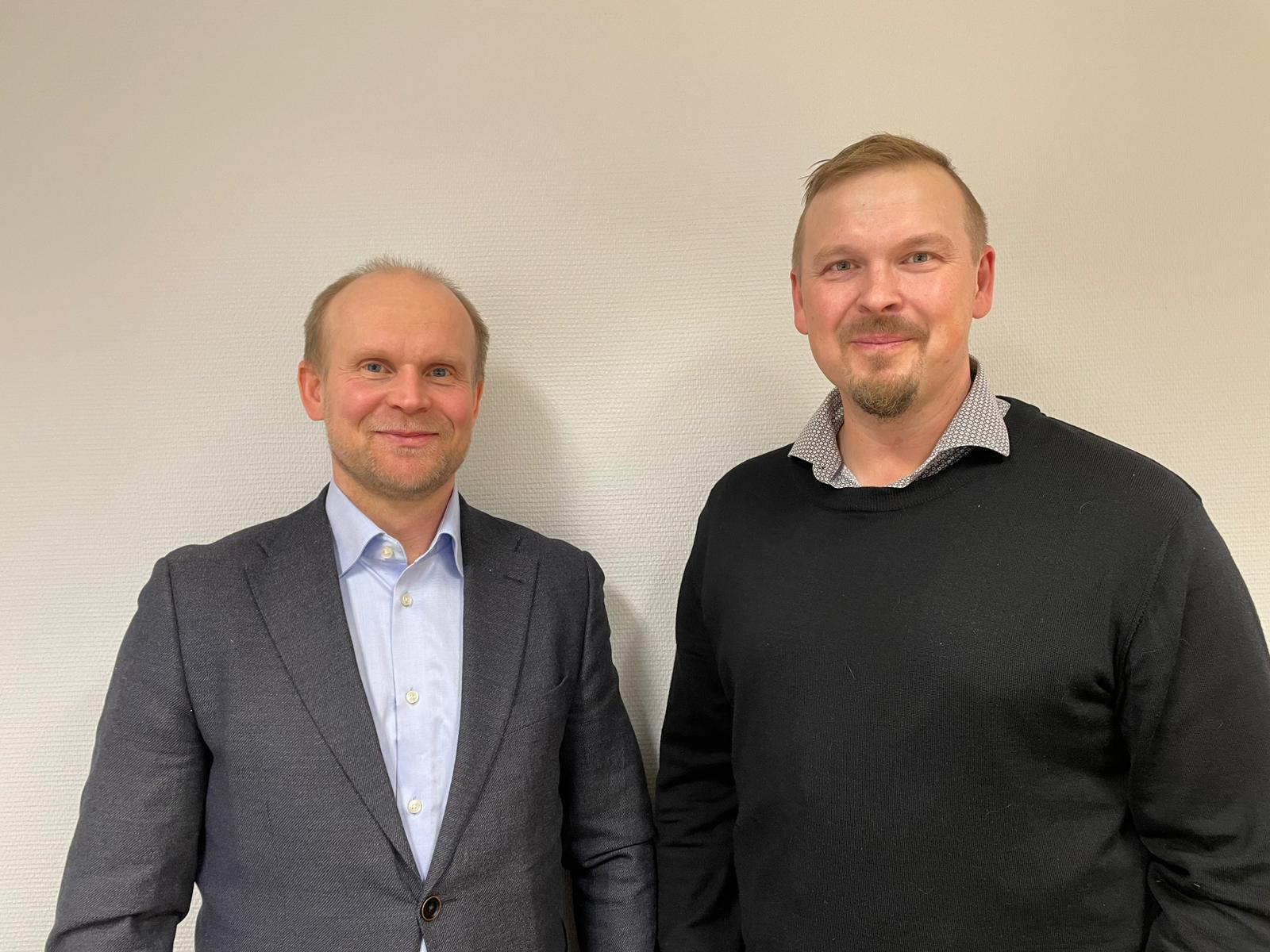 Perttu Sirviö (vas.) toimii MTK-Pohjois-Savon puheenjohtajana ja Janne Sirviö (oik.) on varapuheenjohtajana.